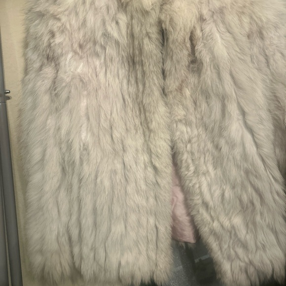 Elegant Faux Fur Coat in Cream by [saga fox] - Picture 2 of 4